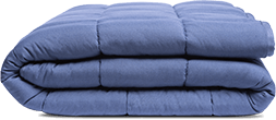 Blue weighted blanket