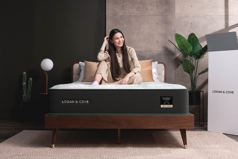 Woman relaxing on LC mattress