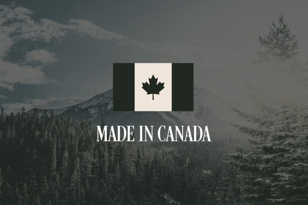 Made in Canada - with Canadian mountain scene